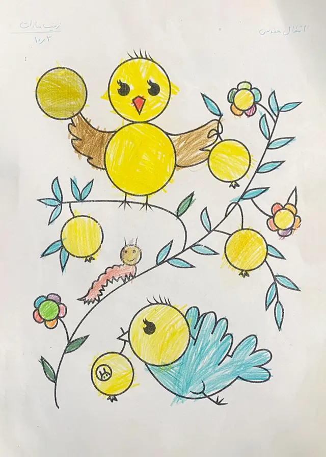 Drawing 4 of 25 by a child of Minab