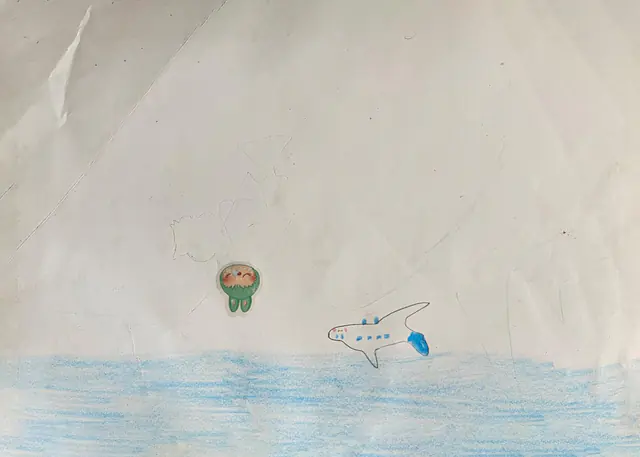Drawing 5 of 25 by a child of Minab