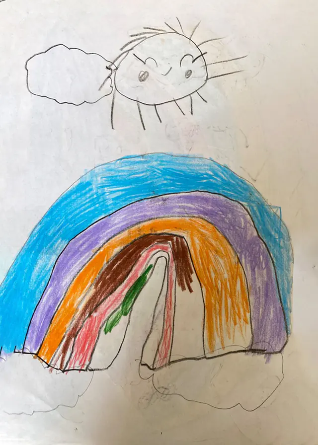 Drawing 22 of 25 by a child of Minab